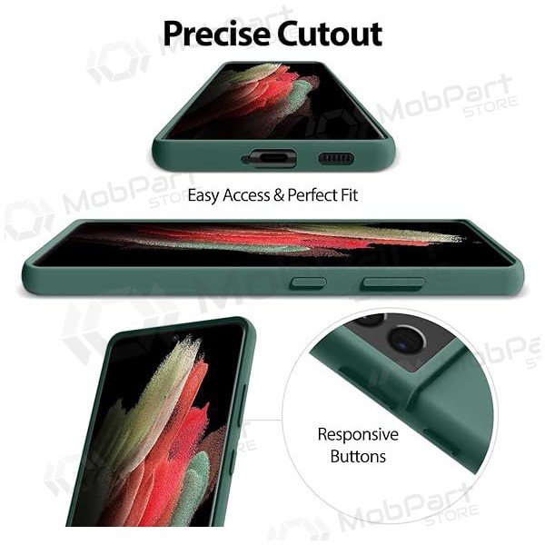 Funda para Samsung Galaxy A15 Mercury - Silicone Case (verde oscuro)