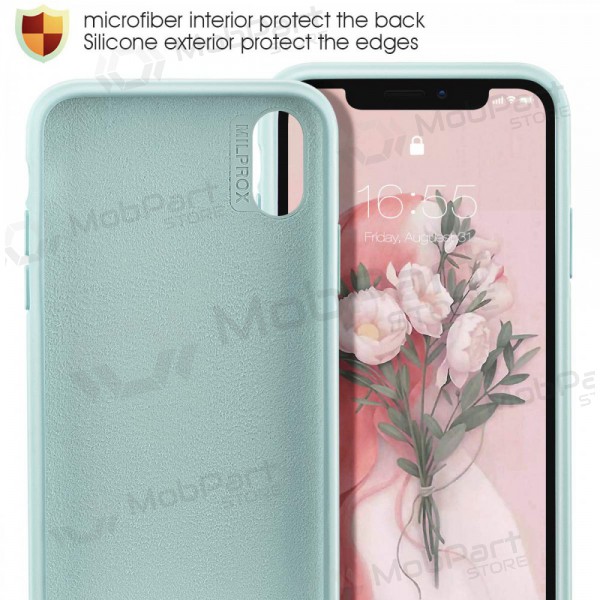 Funda para Apple iPhone 12 - Liquid Silicone 1.5mm (mint)