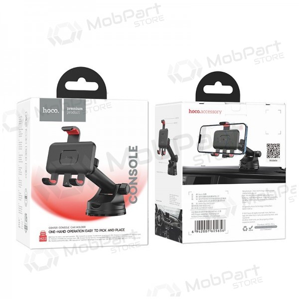 Soporte para teléfono de coche Hoco H22 negro