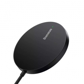 Cargador inalámbrico MagSafe Baseus Simple Mini 3 15 W negro