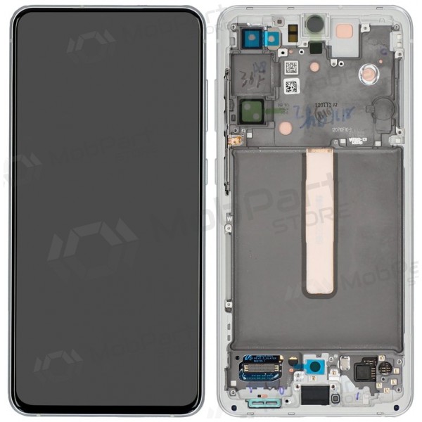 Samsung Galaxy S21 FE 5G pantalla (blanco) (con un marco) (original) Samsung Galaxy S21 FE 5G pantalla (blanco) (con un marco) (original)