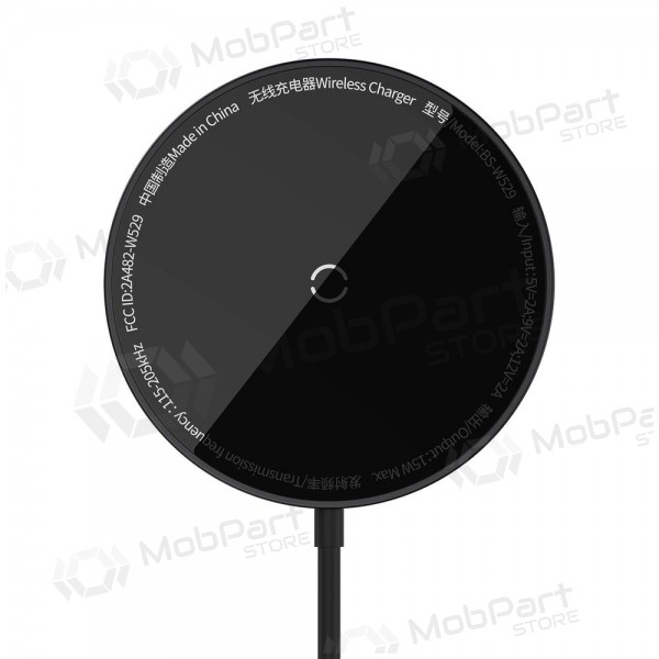 Cargador inalámbrico MagSafe Baseus Simple Mini 3 15 W negro