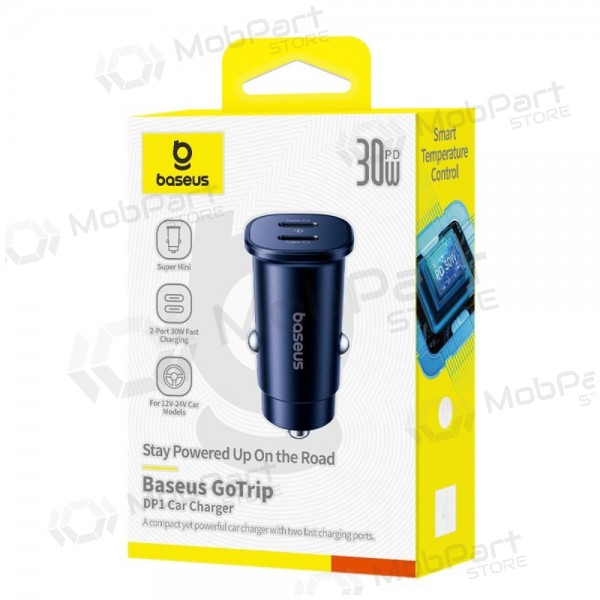 Cargador de coche Baseus GoTrip 2xUSB-C 30W negro C00072300123-01