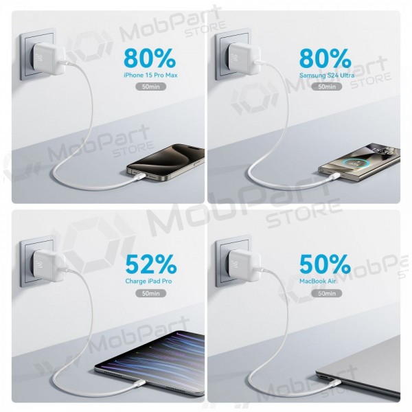 Cargador Joyroom JR-TCF24 USB-C PD30W blanco