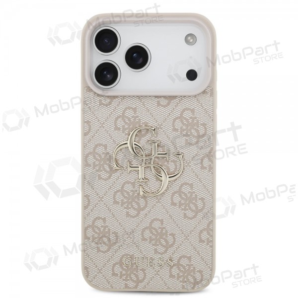 Funda para Apple iPhone 17 Pro Max - Guess PU 4G Metal Logo (rosa)