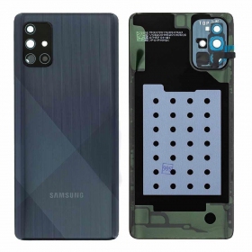 Samsung A715 Galaxy A71 2020 tapa trasera de la batería negro (Prism Crush Black) (usada grade C, original)