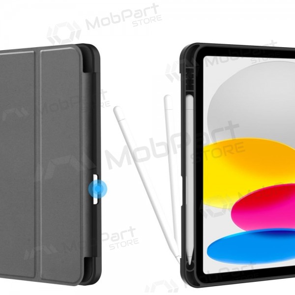 Funda para Apple iPad 10.9 2022, iPad 11 2025 -Tech-Protect SmartCase Pen Holder- (negra)