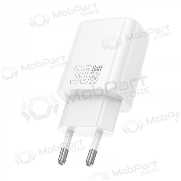 Cargador de teléfono Hoco N62 30 W GaN USB-C blanco