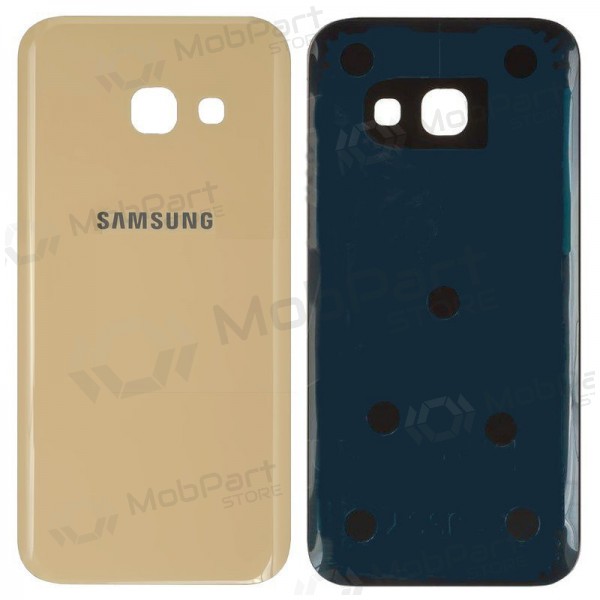 Samsung A320 Galaxy A3 2017 tapa trasera de la batería (dorado) (usada grade B, original) Samsung A320 Galaxy A3 2017 tapa trasera de la batería (dorado) (usada grade B, original)