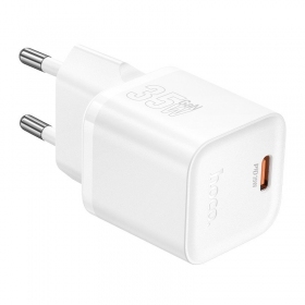 Cargador de teléfono Hoco N66 35 W GaN USB-C blanco
