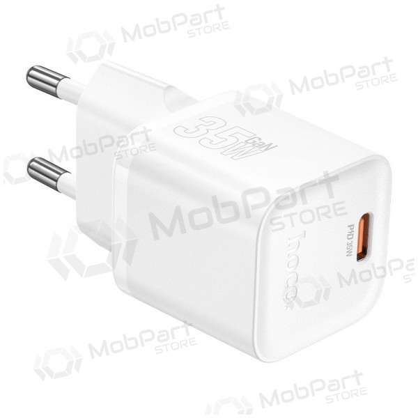 Cargador de teléfono Hoco N66 35 W GaN USB-C blanco