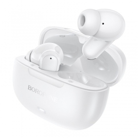 Auriculares inalámbricos Borofone BW96 Bluetooth ANC ENC USB-C blancos