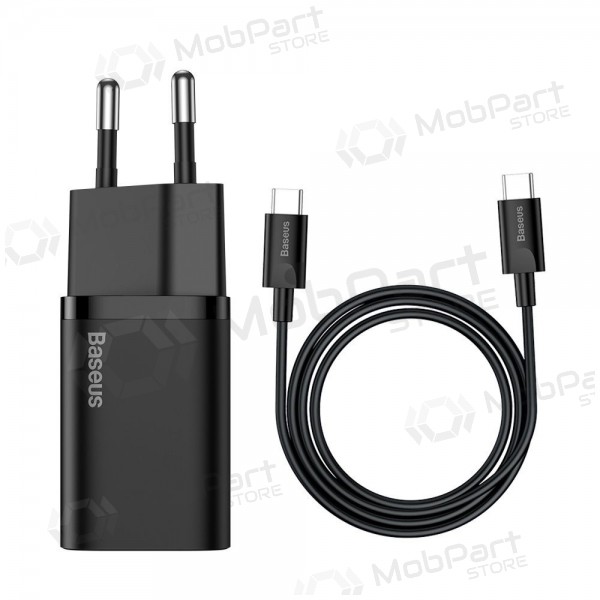 Cargador buitinis Baseus Super Si 25W + Type-C 1.0m negro TZCCSUP-L01