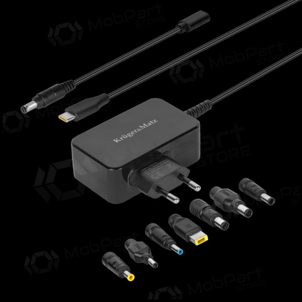 Cargador universal para portátiles Kruger&Matz 45W negro