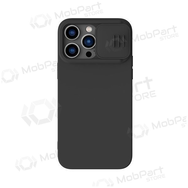 Apple iPhone 15 funda „Nillkin Silicone“ (negro)