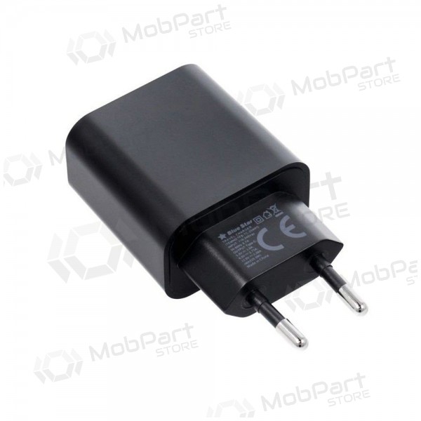 Cargador de teléfono Blue Star 20 W USB-C con cable USB-C negro