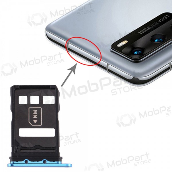 Huawei P40 Titular de la tarjeta SIM azul (Deep Sea Blue)