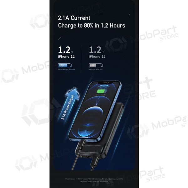 Batería externa Power Bank Awei P5K 5V/2.1A 10000mAh negro