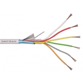 Cable de protección trenzado y apantallado ELAN 6x0.22.