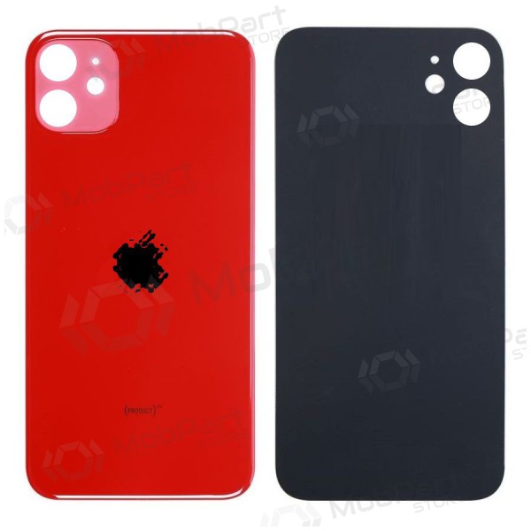 Apple iPhone 11 tapa trasera de la batería (rojo) (bigger hole for camera) Apple iPhone 11 tapa trasera de la batería (rojo) (bigger hole for camera)