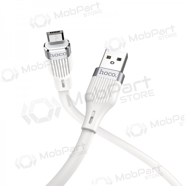 USB cable HOCO U72 lightning 1.2m silicone blanco USB cable HOCO U72 lightning 1.2m silicone blanco