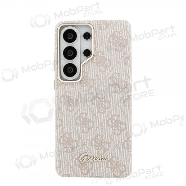 Funda para Samsung Galaxy S26 Ultra - Guess PU 4G Script Metal Logo Magnetic (rosa)