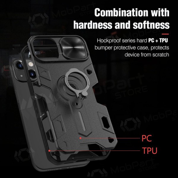 Apple iPhone 14 funda „Nillkin Armor Pro“ (negro)