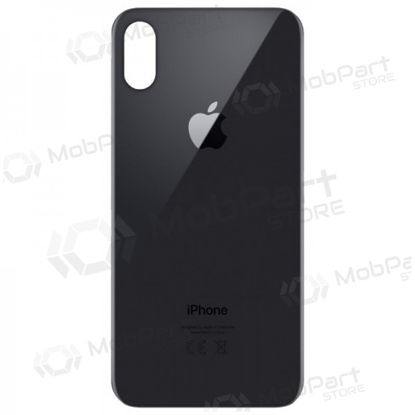 Apple iPhone X tapa trasera de la batería gris (space grey) (bigger hole for camera)