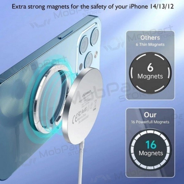 Cargador inalámbrico MagSafe Choetech T518-F 15 W