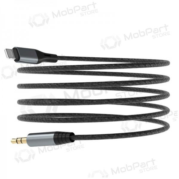 Cable de audio Dudao L11Pro Lightning a 3.5 mm 1 m negro