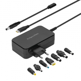 Cargador universal para portátiles Kruger&Matz 90W negro