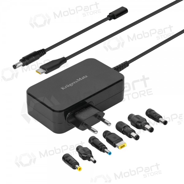 Cargador universal para portátiles Kruger&Matz 90W negro