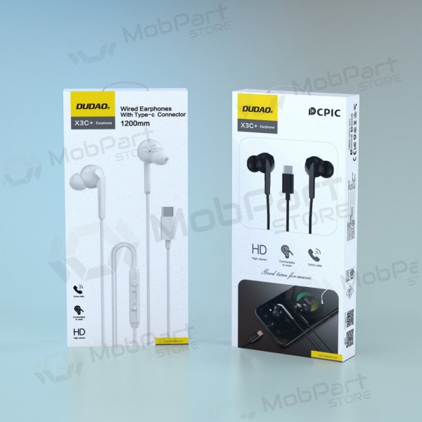 Auriculares USB-C Dudao X3C+ blancos