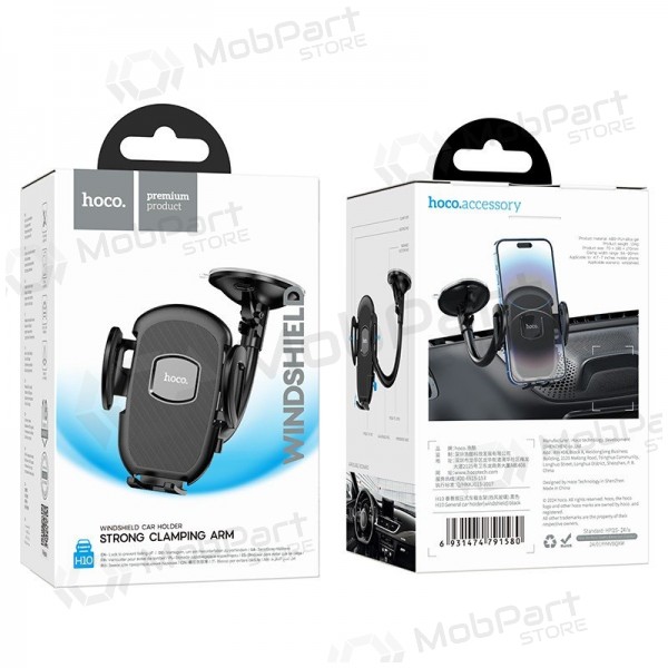 Soporte para teléfono de coche Hoco H10 (windshield) negro
