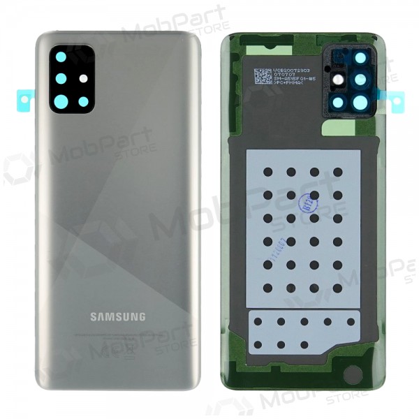 Samsung A515 Galaxy A51 2020 tapa trasera de la batería plata (Haze Crush Silver) (service pack) (original)