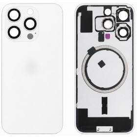 Tapa trasera para Apple iPhone 16 Pro (blanco) (Premium)