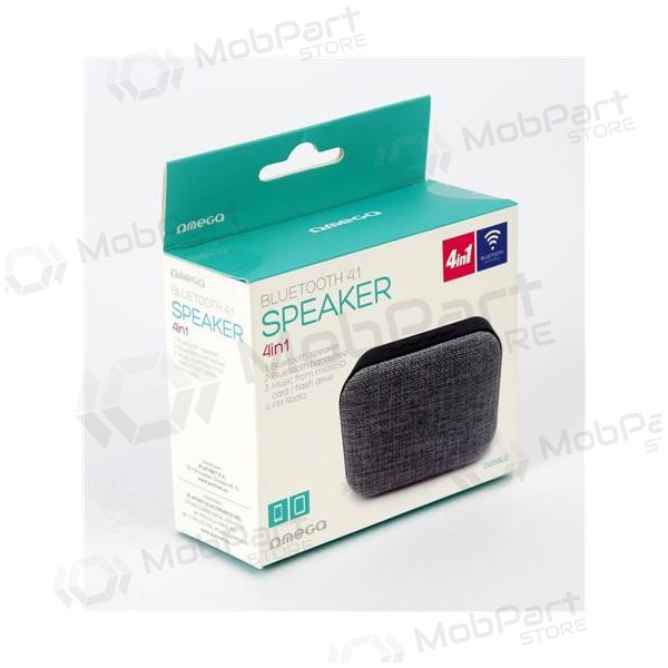 Altavoz portátil Bluetooth OMEGA OG58 (MicroSD, manos libres, AUX, FM) (negro)