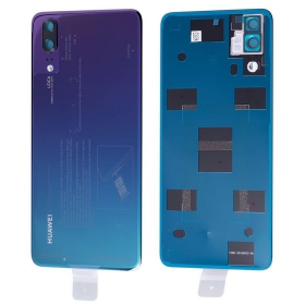 Huawei P20 tapa trasera de la batería (Twilight) (usada grade C, original)