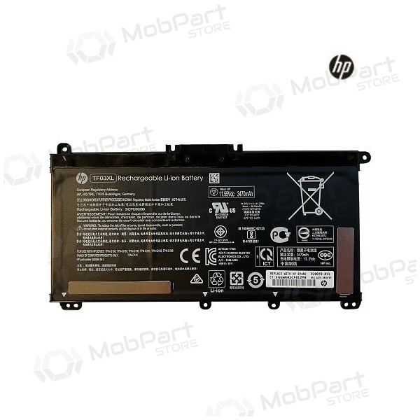 HP TF03XL, 3470mAh Bateria para portatil - PREMIUM HP TF03XL, 3470mAh Bateria para portatil - PREMIUM