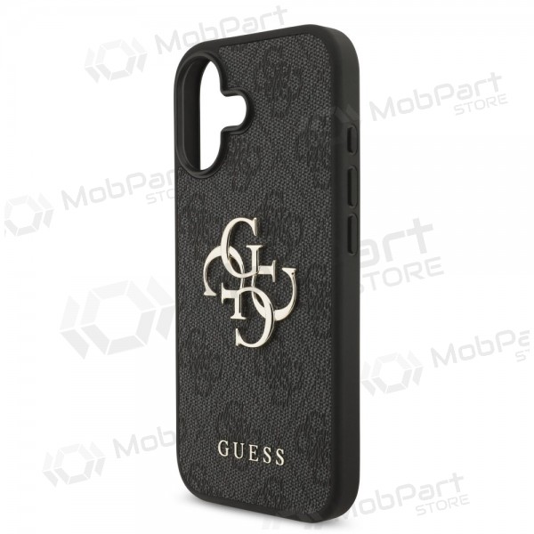Funda para Apple iPhone 17 - Guess PU 4G Metal Logo (gris)