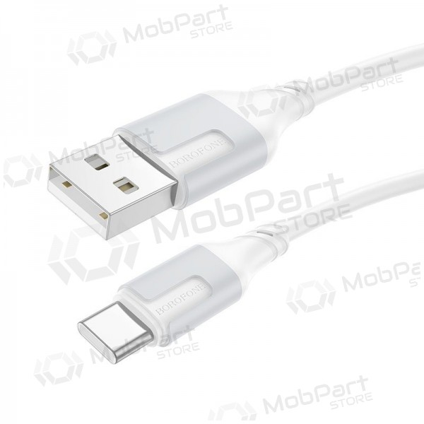 Cable USB-C Borofone BX101 USB-A a USB-C 1 m blanco