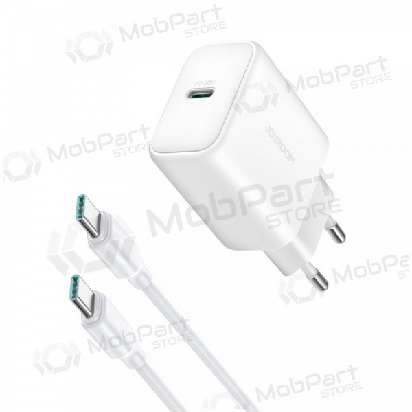 Cargador Joyroom JR-TCF24 USB-C PD30W + USB-C to USB-C cable 1.0m blanco