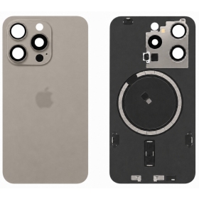 Tapa trasera para Apple iPhone 15 Pro (gris) (Premium)
