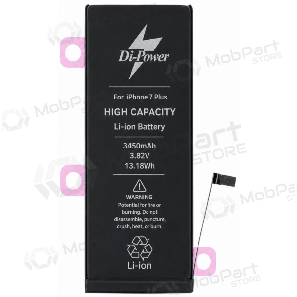 Batería Apple iPhone 7 Plus, acumulador Di-Power 3450 mAh (capacidad aumentada)