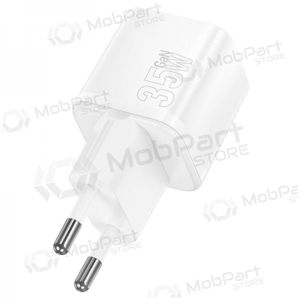 Cargador de teléfono Hoco N66 35 W GaN USB-C blanco