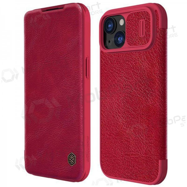 Funda para Apple iPhone 14 -Nillkin Leather- (rojo)