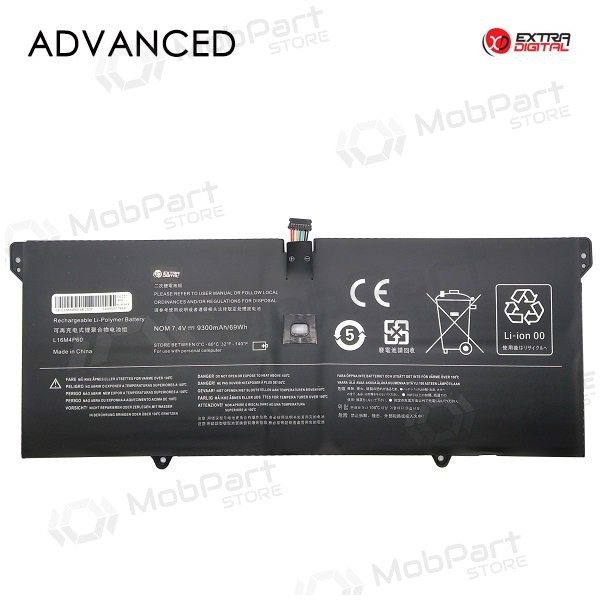 Lenovo L16M4P60, 9300mAh Bateria para portatil, Advanced