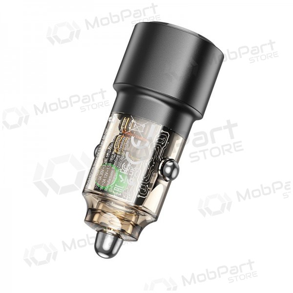 Cargador de coche Borofone BZ20A 83 W PD QC 3.0 USB-C + USB-A negro