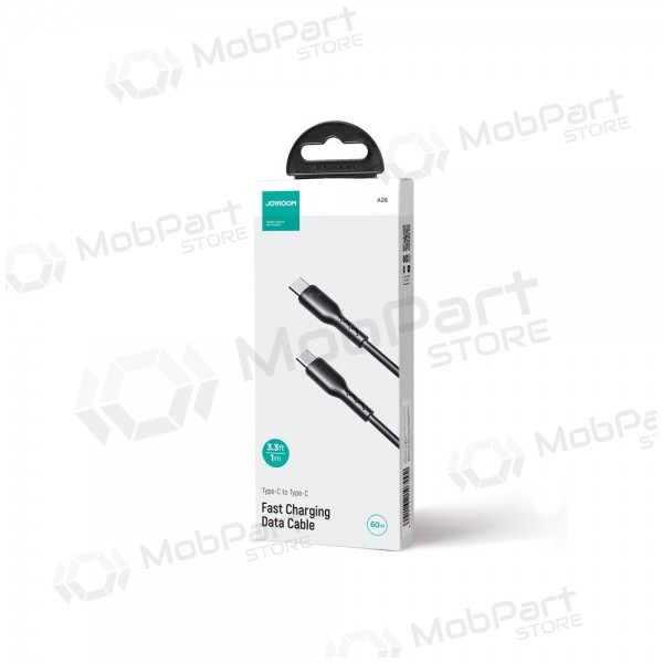 USB cable Joyroom SA26-CC3 USB-C to USB-C 60W 1.0m negro