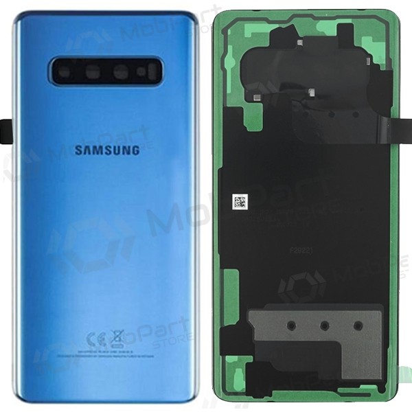 Samsung G975 Galaxy S10 Plus tapa trasera de la batería azul (Prism Blue) (usada grade C, original)